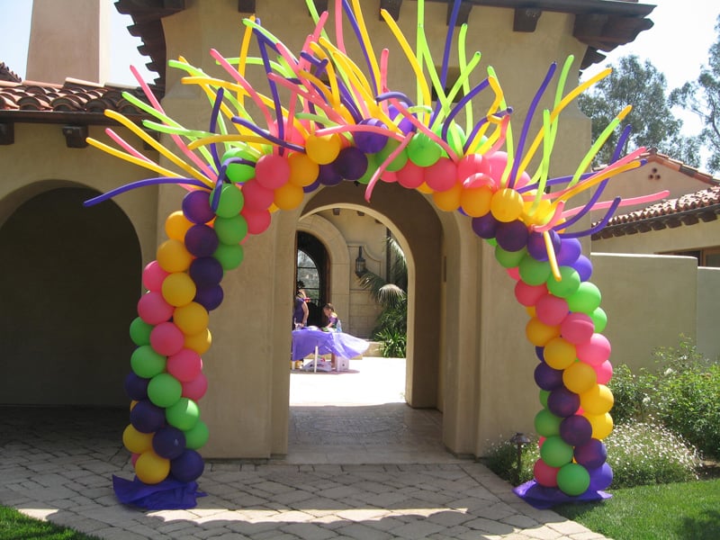 arco de globos para fiesta infantil